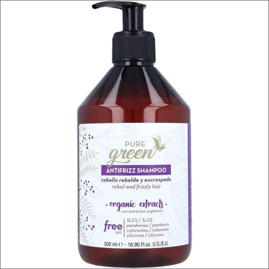 Pure Green Champú Vegano Antifrizz - 500 ml - Champú